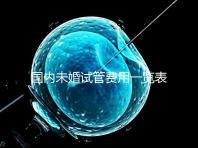 國(guó)內(nèi)未婚試管費(fèi)用一覽表：2025單身女性做試管嬰兒要花多少錢？